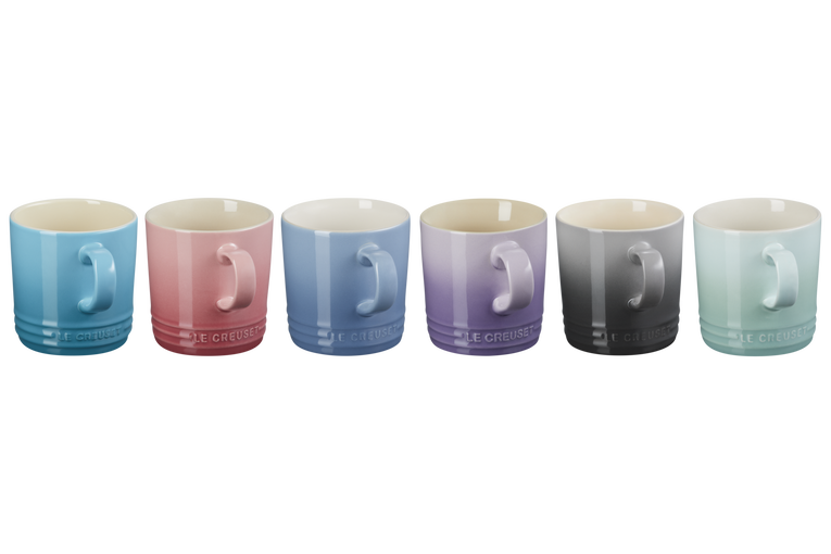 Le Creuset 6er-Set Becher Pastell aus Steinzeug