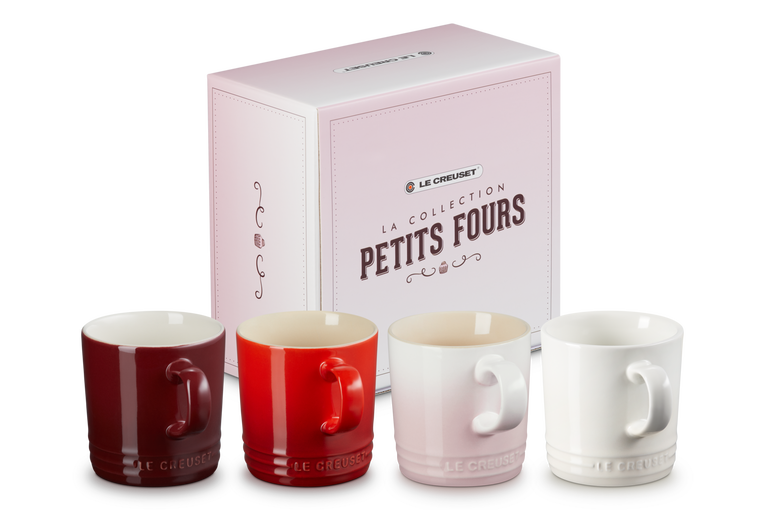 Le Creuset 4er-Set Becher Petits Fours aus Steinzeug