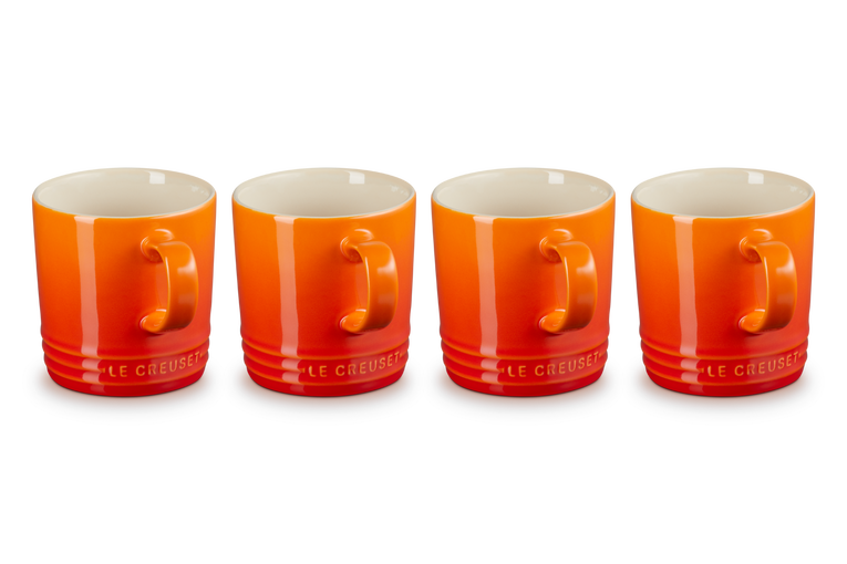 Le Creuset 4er-Set Becher aus Steinzeug