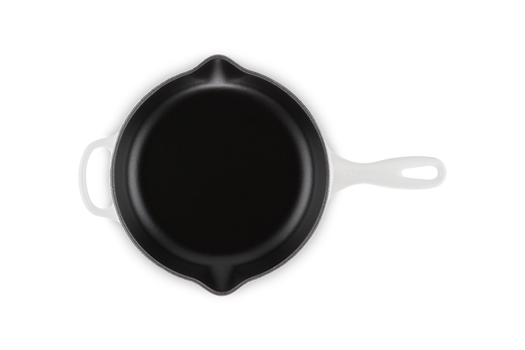 Le Creuset Runde Brat- und Servierpfanne aus Gusseisen Fabrikverkauf