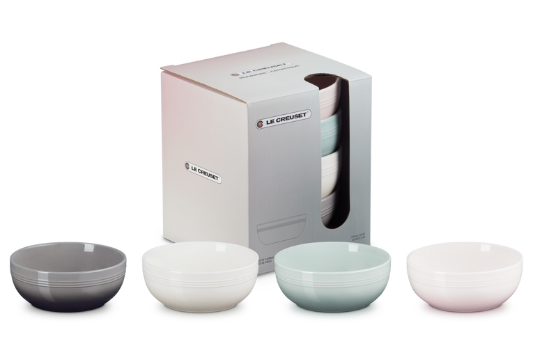 Le Creuset 4er-Set Müslischale Coupe aus Steinzeug