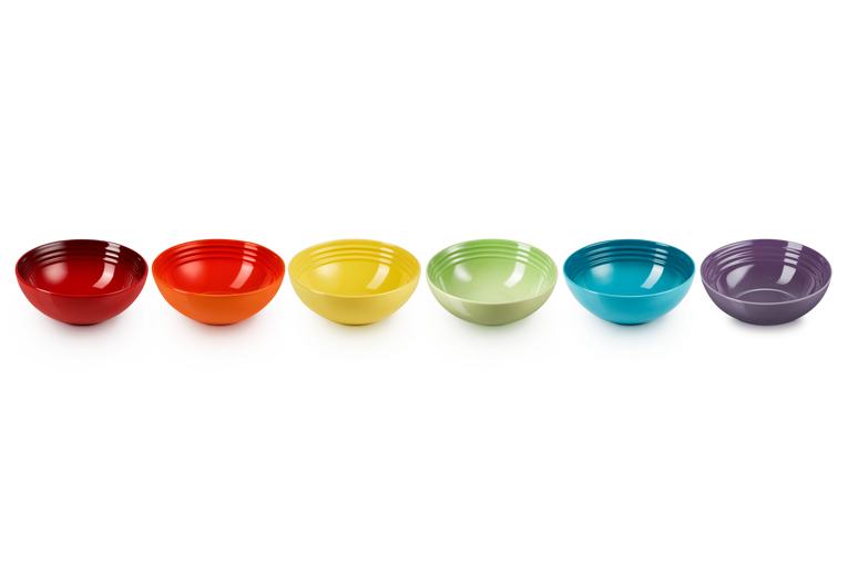 Le Creuset 6er-Set Müslischalen Rainbow III aus Steinzeug Im Verkauf