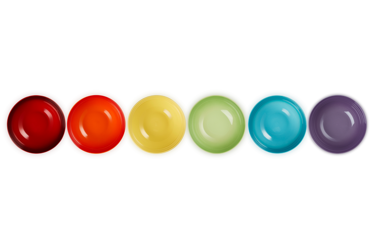 Le Creuset 6er-Set Müslischalen Rainbow III aus Steinzeug Im Verkauf