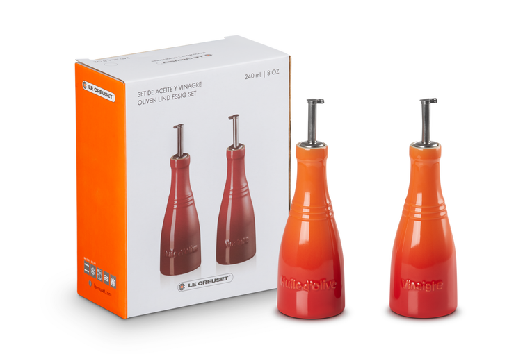 Le Creuset Öl und Essig Set Klassik aus Steinzeug zollfrei