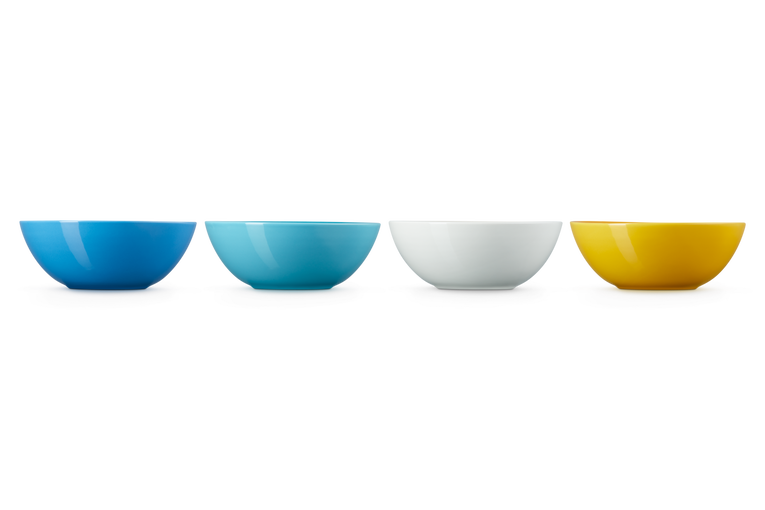 Le Creuset 4er-Set Müslischale Riviera aus Steinzeug 50% Rabatt für begrenzte Zeit