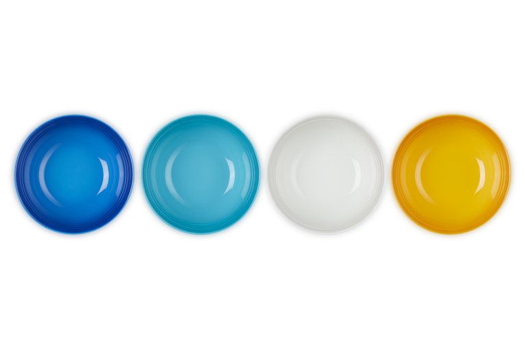 Le Creuset 4er-Set Müslischale Riviera aus Steinzeug 50% Rabatt für begrenzte Zeit