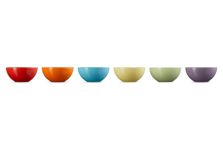 Le Creuset 6er-Set Snackschälchen Regenbogen aus Steinzeug Verkauf