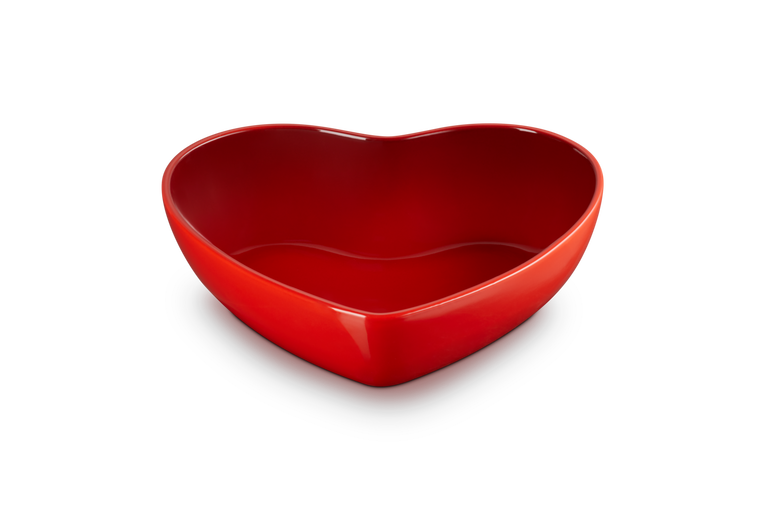 Le Creuset Servierschale in Herzform aus Steinzeug