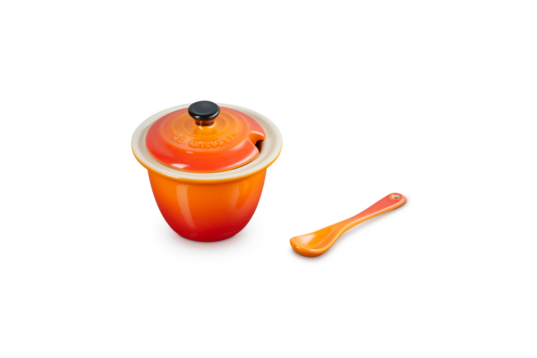 Le Creuset Serviertöpfchen mit Löffel aus Steinzeug