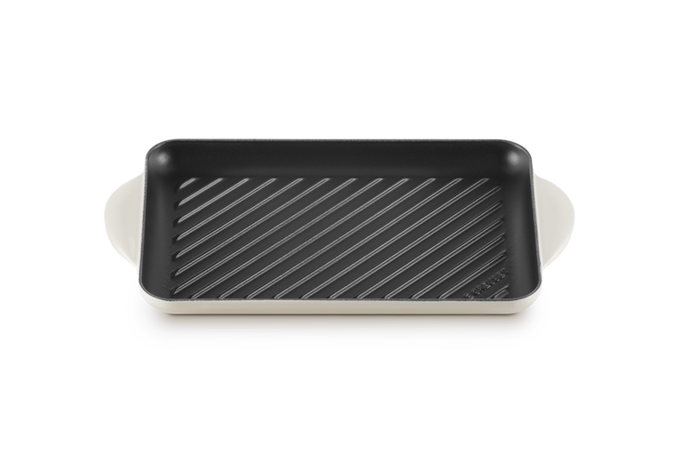 Le Creuset Rechteckige Grillplatte aus Gusseisen Lagerräumung
