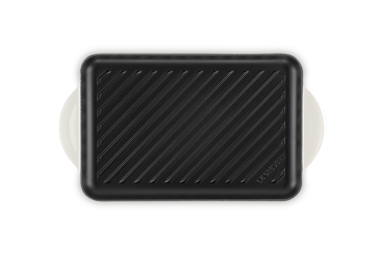 Le Creuset Rechteckige Grillplatte aus Gusseisen Lagerräumung