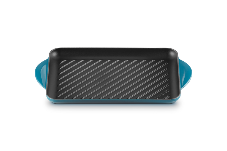 Le Creuset Rechteckige Grillplatte aus Gusseisen Top Angebot