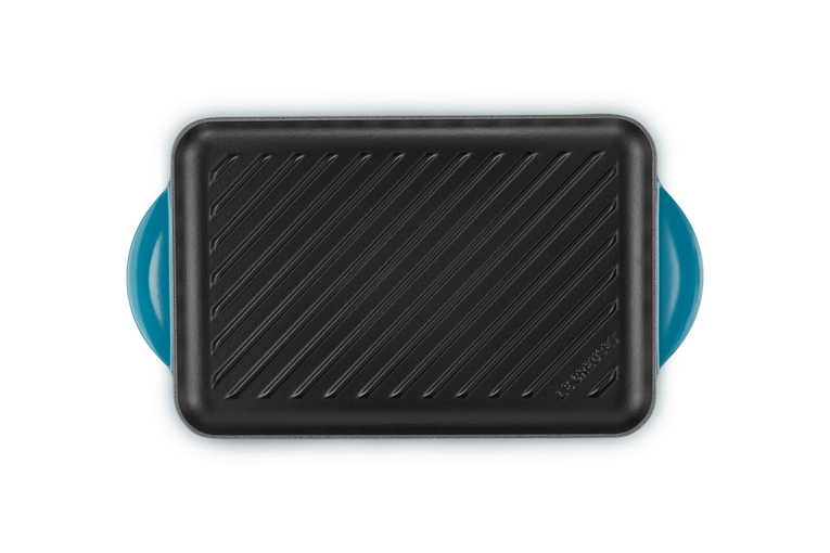 Le Creuset Rechteckige Grillplatte aus Gusseisen Top Angebot