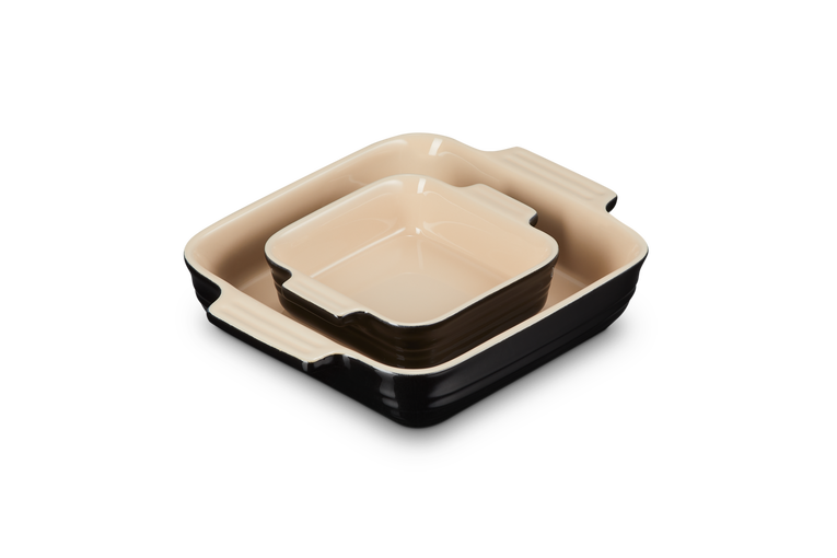 Le Creuset 2er-Set quadratische Auflaufformen Klassik aus Steinzeug Kauf eins, bekomm eins gratis