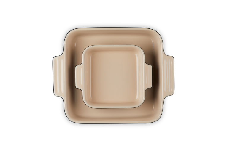 Le Creuset 2er-Set quadratische Auflaufformen Klassik aus Steinzeug Kauf eins, bekomm eins gratis