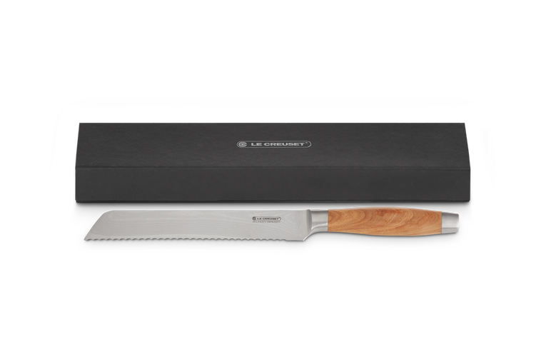 Le Creuset Brotmesser mit Olivenholzgriff Limitierter Zeitrabatt
