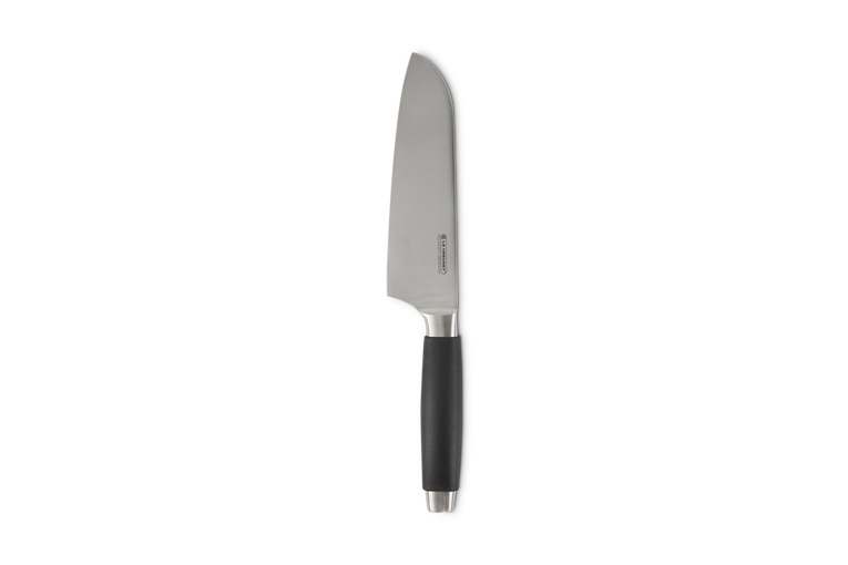 Le Creuset Santokumesser mit schwarzem Griff