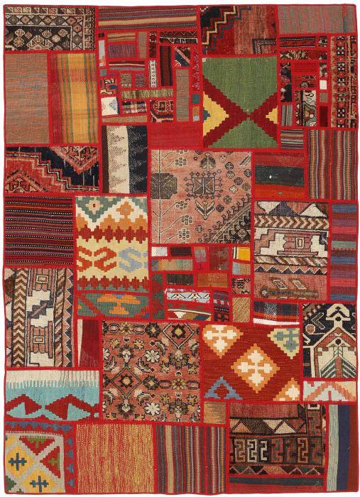 Nain Trading Kelim Patchwork 199 x 141 Große Rabatte