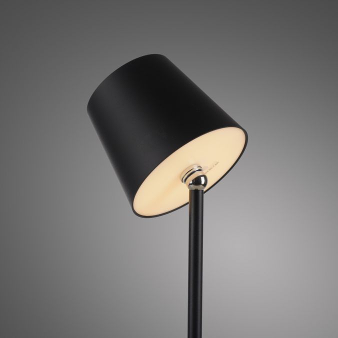 Paul Neuhaus LED Flaschenleuchte schwarz Akku Touchdimmer USB IP54 Tischleuchte Kostenlose Rückgabe
