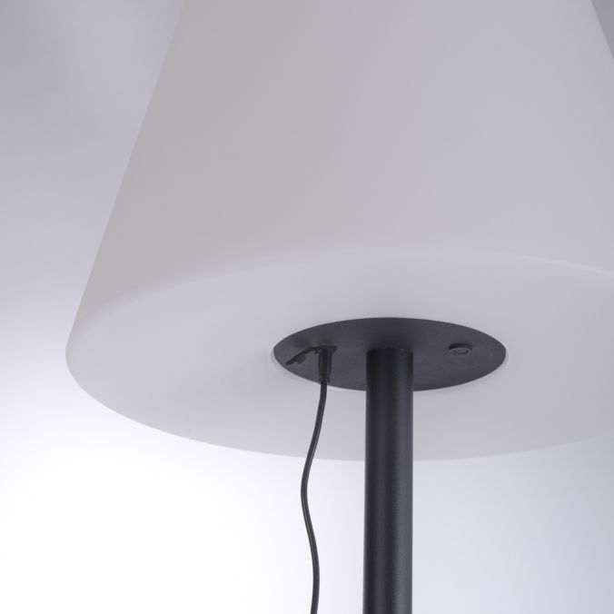 Paul Neuhaus LED Stehleuchte, akkubetrieben, schwarz, modern, RGB Farbwechsel, inkl. USB-Kabel Letzter Tag