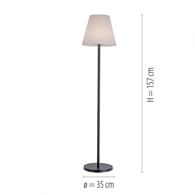 Paul Neuhaus LED Stehleuchte, akkubetrieben, schwarz, modern, RGB Farbwechsel, inkl. USB-Kabel Letzter Tag