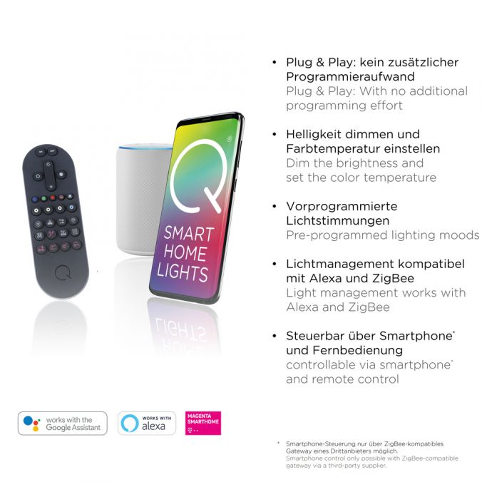 Paul Neuhaus Paul Neuhaus, Q-INIGO, LED-Deckenleuchte, stahl, Smart Home Bis zu 50% Rabatt