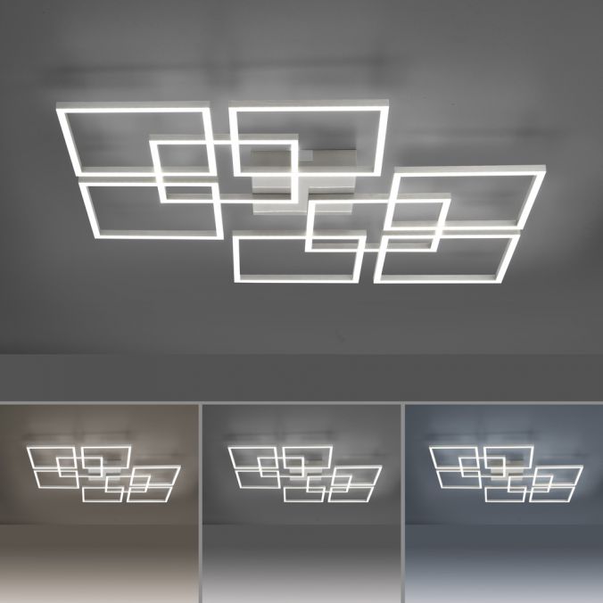 Paul Neuhaus Paul Neuhaus, Q-INIGO, LED-Deckenleuchte, stahl, Smart Home Bis zu 50% Rabatt