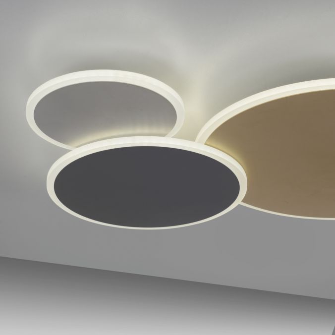 Paul Neuhaus Paul Neuhaus LED Wandleuchte Q-PIATO mehrfarbig 3 flamig rund Smart Home Bis zu 65% Rabatt