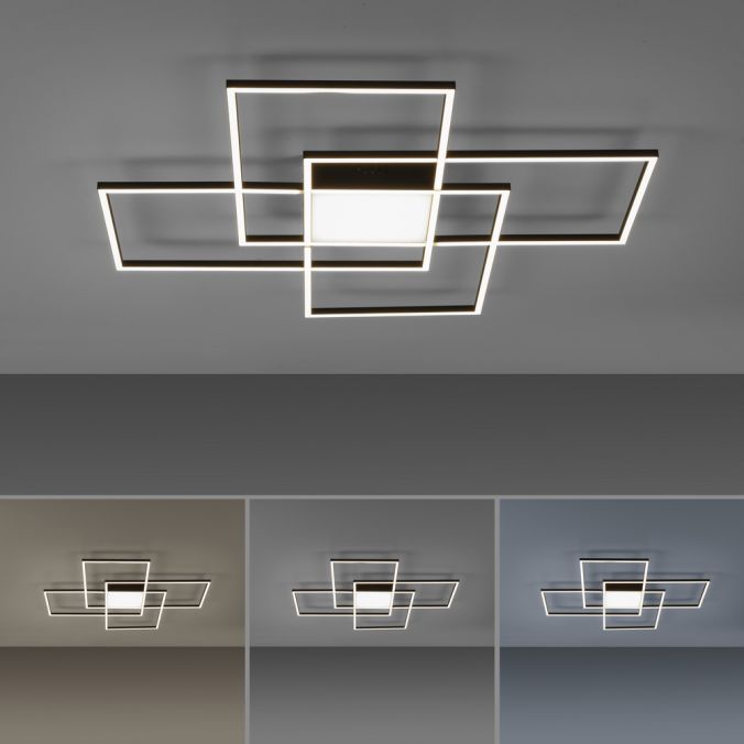 Paul Neuhaus Paul Neuhaus Q-Asmin LED Deckenleuchte Smart Home 80x80 schwarz Super Rabatt
