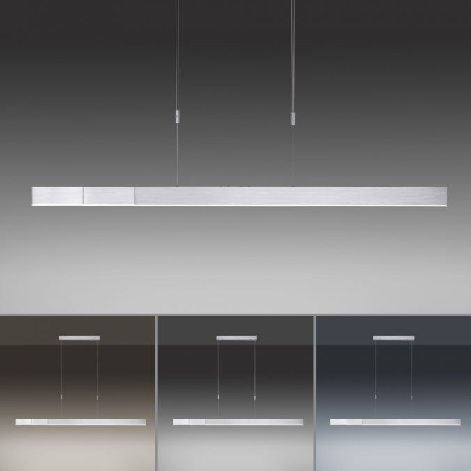 Paul Neuhaus Paul Neuhaus PURE MOTO e-SLIDE® aluminium elektrisch ausfahrbar Pendelleuchte Clearance-Verkauf