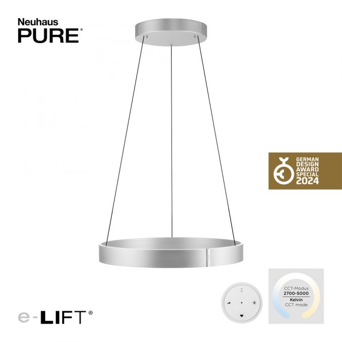 Paul Neuhaus Paul Neuhaus LED Pendelleuchte PURE-E-CLIPSE aluminium elektrisch Kostenloser Versand international
