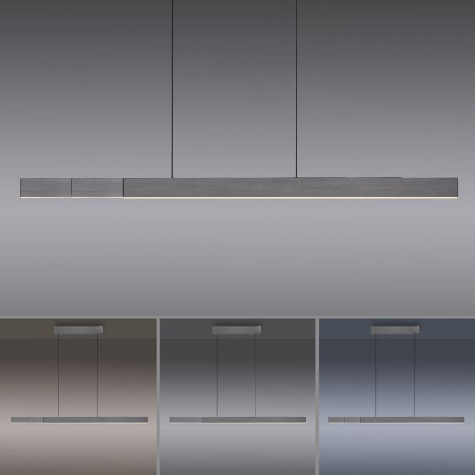 Paul Neuhaus Paul Neuhaus LED Pendelleuchte PURE-MOTO-RISE grau elektrisch Touch Fabrikladen