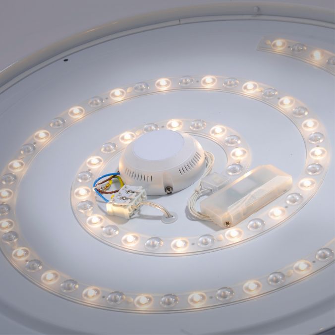 Paul Neuhaus LED-Deckenleuchte, chrom, rund, Sternenhimmeloptik, Ø 59cm Angebote
