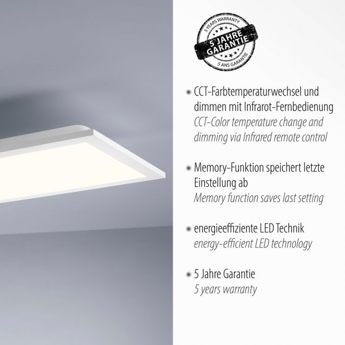 Paul Neuhaus LED Deckenleuchte dimmbar weiß CCT Fernbedienung warmweiß Deckenlampe Limitierter Zeitrabatt