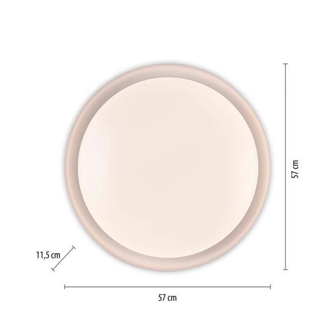 Paul Neuhaus LED Deckenleuchte weiß D=58cm dimmbar Fernbedienung CCT Fabrikpreis