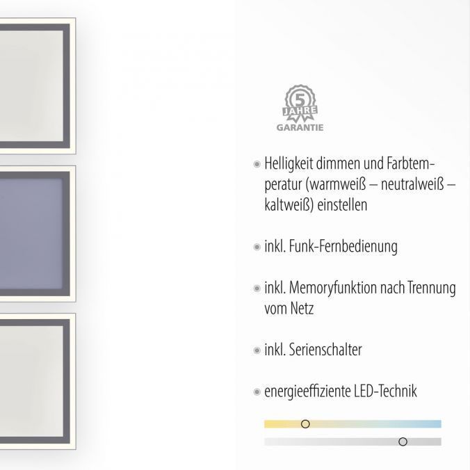 Paul Neuhaus LED Panel, weiß, 121x31cm, Serienschalter, dimmbar, blendfrei Sonderangebot