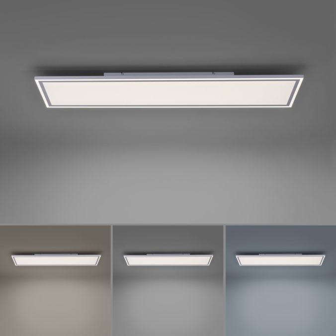 Paul Neuhaus LED Panel, weiß, 121x31cm, Serienschalter, dimmbar, blendfrei Sonderangebot