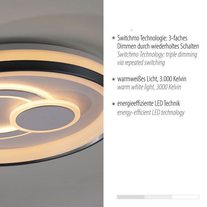 Paul Neuhaus LED Deckenleuchte weiß dimmbar Switchmo Technik elegantes Design Günstig kaufen