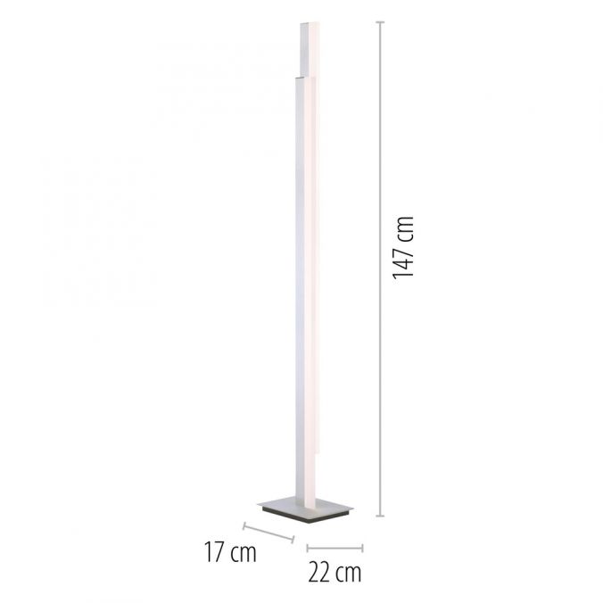 Paul Neuhaus Paul Neuhaus, Q-TOWER, LED-Stehleuchte, linear, modern, Smart Home Muttertagsangebot