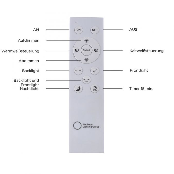 Paul Neuhaus LED Panel, weiß, 120x30cm, dimmbar, Backlight, Farbsteuerung Valentinstagsangebot