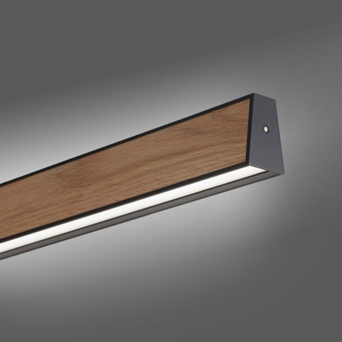 Paul Neuhaus Paul Neuhaus LED Pendelleuchte PURE-E-MOTION schwarz matt mit Holz Touch Neueste Mode