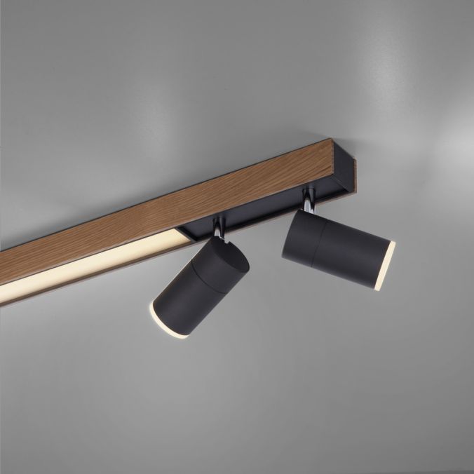 Paul Neuhaus Paul Neuhaus LED Deckenleuchte PURES-LINES SPOT Eiche geölt dimmbar CCT drehbar Exklusive Angebote