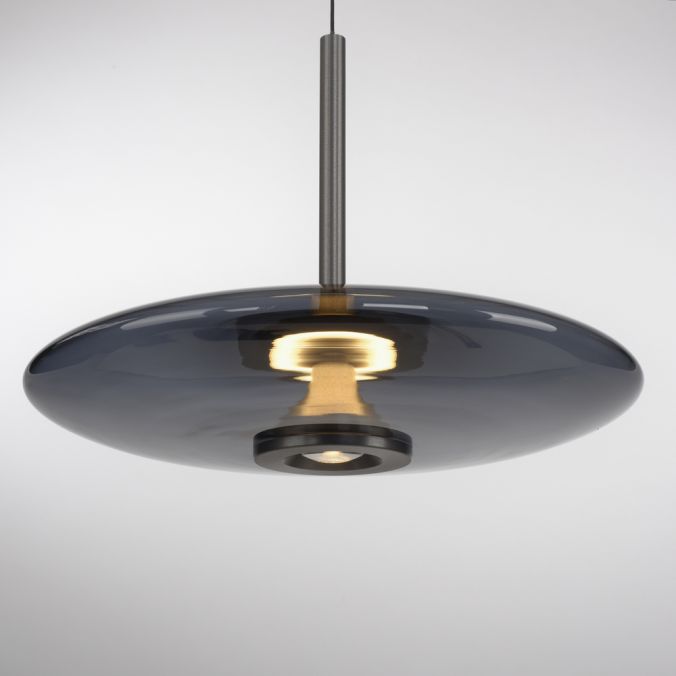 Paul Neuhaus Paul Neuhaus Pendelleuchte PURE Vitrum e-LIFT grau elektrisch Begrenzte Freigabe
