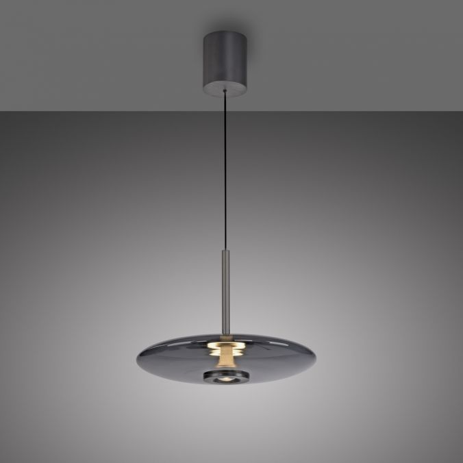 Paul Neuhaus Paul Neuhaus Pendelleuchte PURE Vitrum e-LIFT grau elektrisch Begrenzte Freigabe
