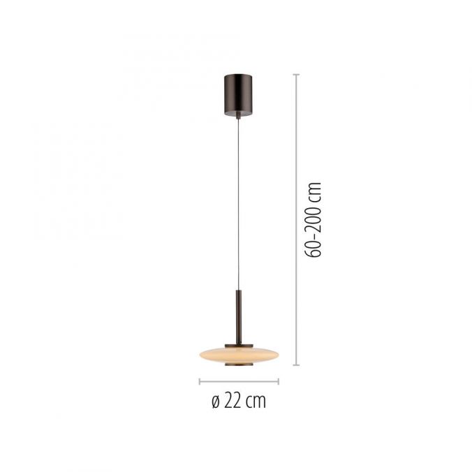 Paul Neuhaus Paul Neuhaus PURE Vitrum Pendelleuchte dunkel-braun-metall höhenverst Neueste Stile