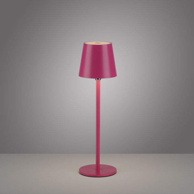 Paul Neuhaus LED Flaschenleuchte pink Akku Touchdimmer USB IP54 Tischleuchte Super Rabatt