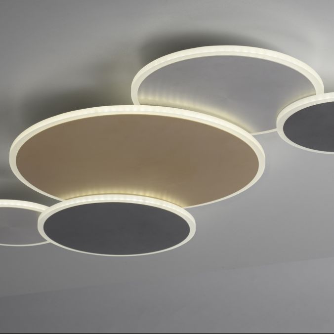 Paul Neuhaus Paul Neuhaus LED Wandleuchte Q-PIATO mehrfarbig 5 flammig rund Smart Home Schlussverkauf