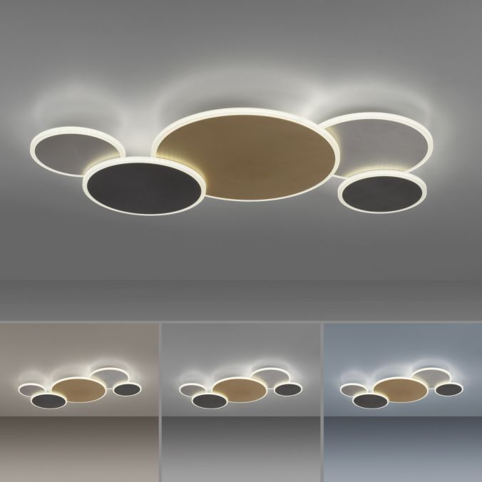 Paul Neuhaus Paul Neuhaus LED Wandleuchte Q-PIATO mehrfarbig 5 flammig rund Smart Home Schlussverkauf