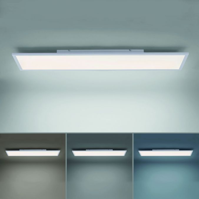 Paul Neuhaus LED-Panel, weiß, 120x30cm, flach, CCT, dimmbar, Deckenleuchte Meist gekauft