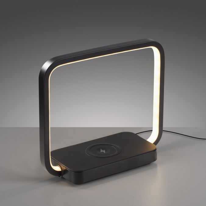 Paul Neuhaus LED Tischleuchte schwarz Handy Ladefunktion Touchschalter dimmbar Großer Ausverkauf